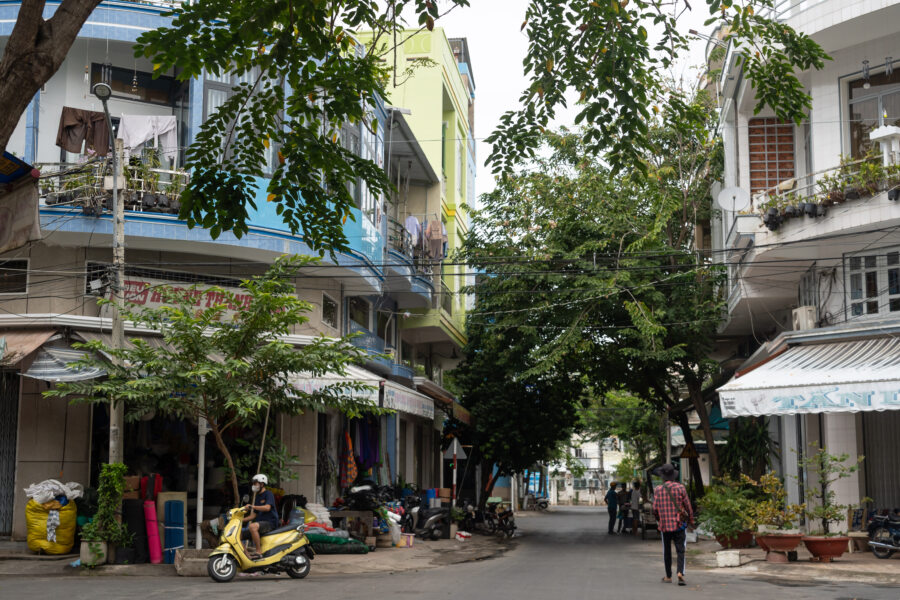 Ruelles de la ville de Tan Chau, An Giang, Mekong