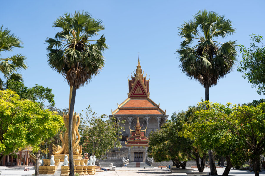 Temple bouddhiste entre Chau Doc et Tri Ton