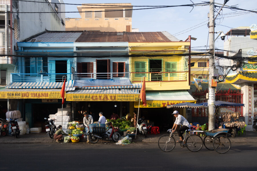 Ville de Chau Doc : shophouses au Vietnam