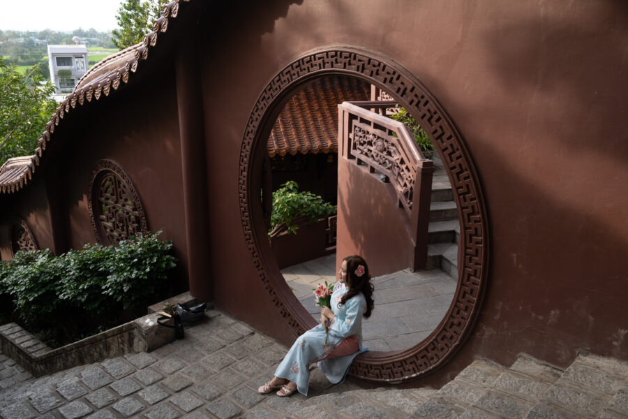 Shooting photo au temple de Phuoc Dien, Nui Sam